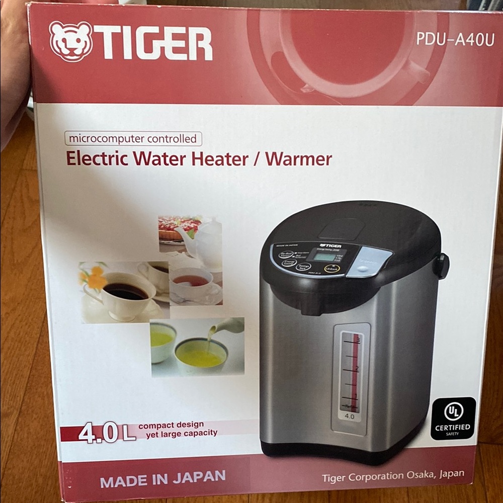 Tiger microcomputer controlled electronic water heater/ warmer